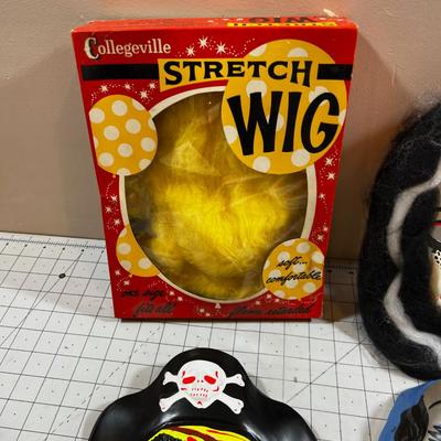 Vintage Masks and Wigs 