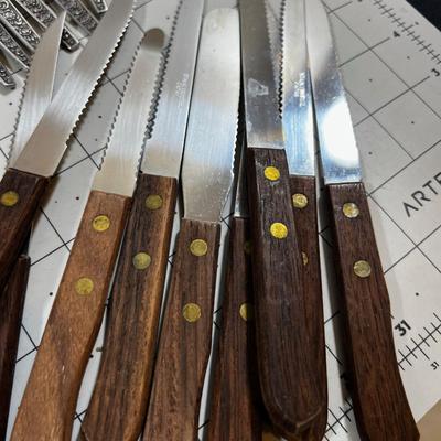 FLATWARE  Several Patterns, Black Handles plus many more patterns 