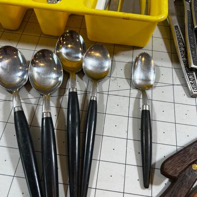 FLATWARE  Several Patterns, Black Handles plus many more patterns 