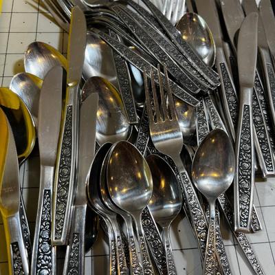 FLATWARE  Several Patterns, Black Handles plus many more patterns 