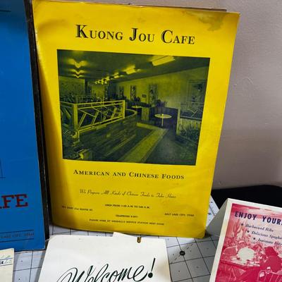 GREAT Collection of Salt Lake City Menus Circa 1950's 