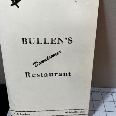 GREAT Collection of Salt Lake City Menus Circa 1950's 