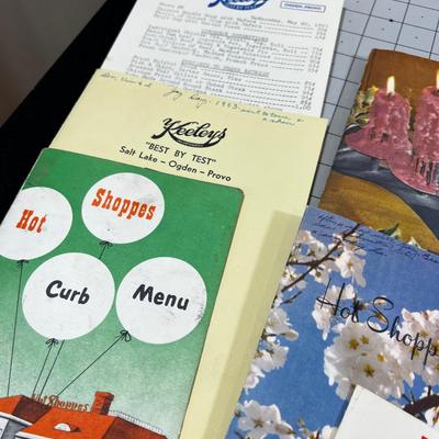 GREAT Collection of Salt Lake City Menus Circa 1950's 
