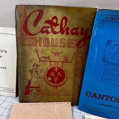 GREAT Collection of Salt Lake City Menus Circa 1950's 
