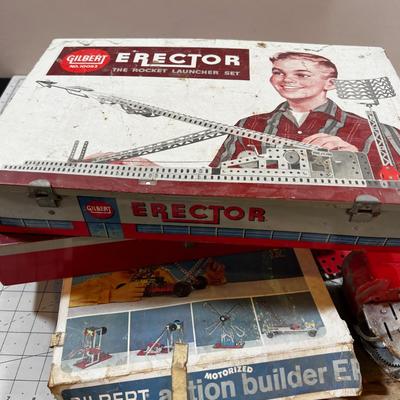 3 Separate Erector Sets 