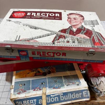 3 Separate Erector Sets 