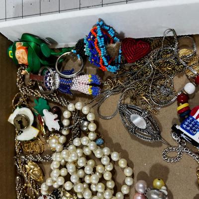 Tray of Custom Jewelry; Faux Pearl etc. 