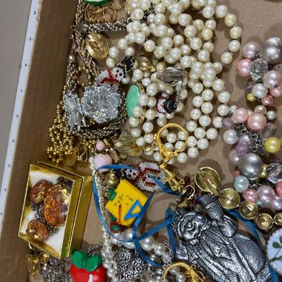 Tray of Custom Jewelry; Faux Pearl etc. 