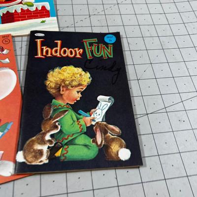 Vintage Holiday Coloring Books 