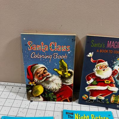 Vintage Holiday Coloring Books 