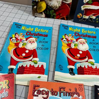 Vintage Holiday Coloring Books 