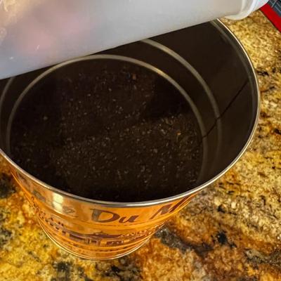 Coffee Pot with Filter and 1/2 Can of Chicory 