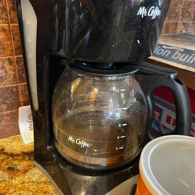 Coffee Pot with Filter and 1/2 Can of Chicory 