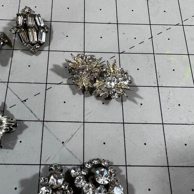 4 Beautiful pair of Rhinestone EARRINGS.