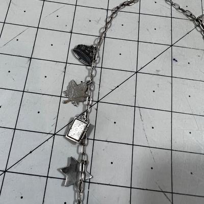 Sterling Silver Charm Necklace