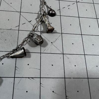 Sterling Silver Charm Necklace