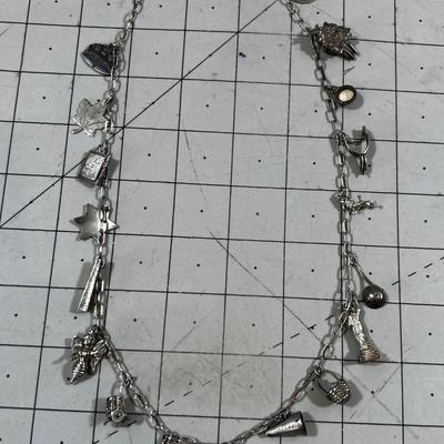 Sterling Silver Charm Necklace