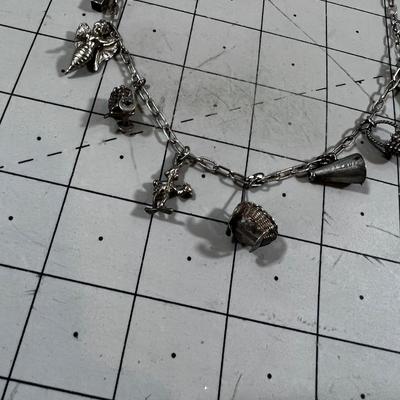 Sterling Silver Charm Necklace