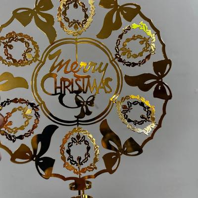 Merry Christmas 24 K Gold Finish - Tree Topper 