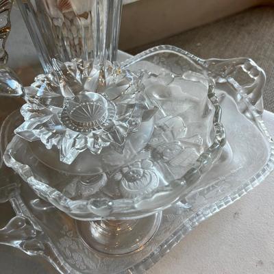 ALL THE CLEAR GLASS, Crystal and Serving LOVELY!!! 