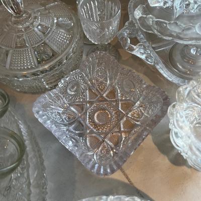 ALL THE CLEAR GLASS, Crystal and Serving LOVELY!!! 
