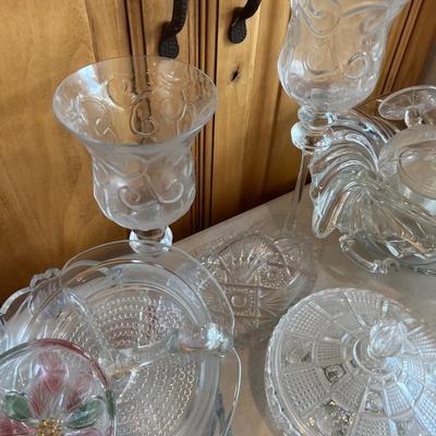 ALL THE CLEAR GLASS, Crystal and Serving LOVELY!!! 
