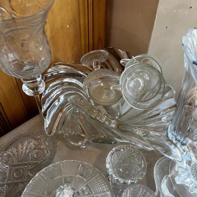 ALL THE CLEAR GLASS, Crystal and Serving LOVELY!!! 
