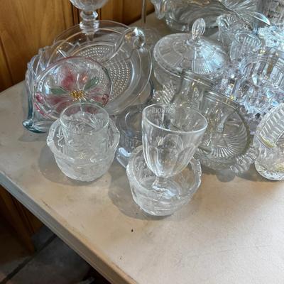 ALL THE CLEAR GLASS, Crystal and Serving LOVELY!!! 