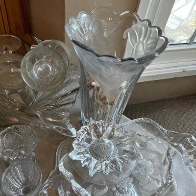 ALL THE CLEAR GLASS, Crystal and Serving LOVELY!!! 