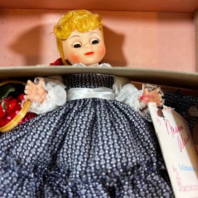 Madam Alexander Dolls (4) 8 " Tall: Scarlet, Prissy, Nancy Dawson and Majorette in the box. 