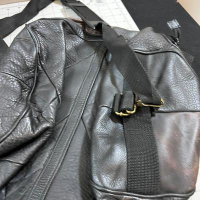 2  Black CARROLL Leather Bags 