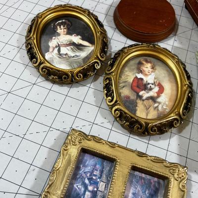 Decorative Item: Noel Candle, Music Box,  Frames, Plus Musical Framed Hummel