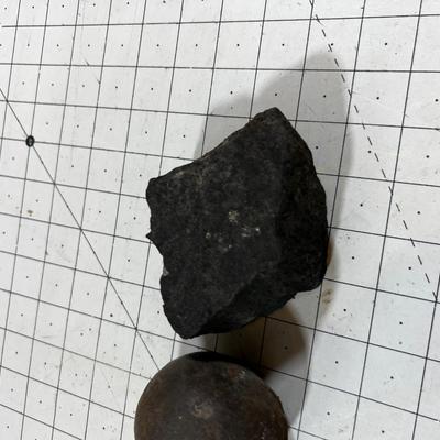 Iron Ball and Chunk of Lead Ore? 