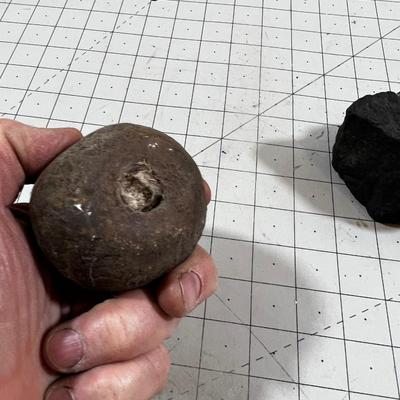 Iron Ball and Chunk of Lead Ore? 