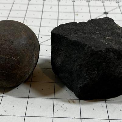 Iron Ball and Chunk of Lead Ore? 