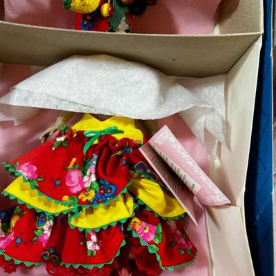 (4) Madam  Alexander Dolls 10" Carmen Maranda, Trapeze, Flower Girls, Scarlet