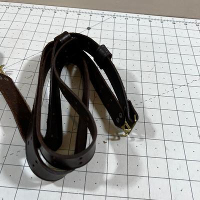 2 Military Style Leather Slings 