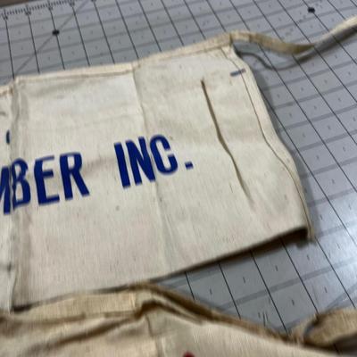 (2) Vintage Nail Aprons: Holladay and Cook Lumber 