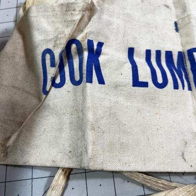 (2) Vintage Nail Aprons: Holladay and Cook Lumber 