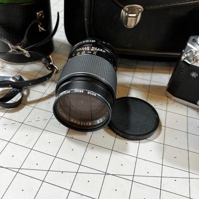 Yashika 35 mm Camera with 3 lenses