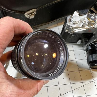 Yashika 35 mm Camera with 3 lenses