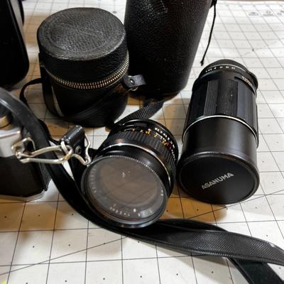 Yashika 35 mm Camera with 3 lenses