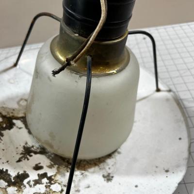 Vintage Outdoor Light Post Fixture, GLASS