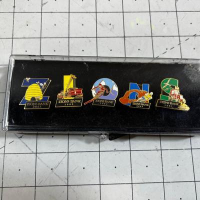 Zions Bank 2002 Olympic Pin Set