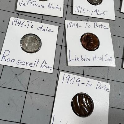 Indian Head Cent, Mercury Dime and Buffalo Nickle (7) Coin total