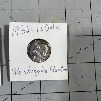 Unknow Year on Standing Liberty and 1957 Washington Silver Quarter