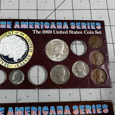 1968 and 1969 Partial Coin Sets 