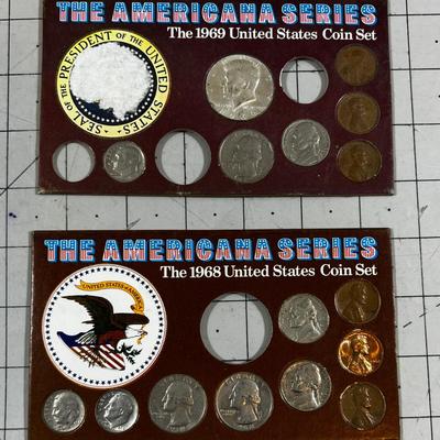 1968 and 1969 Partial Coin Sets 