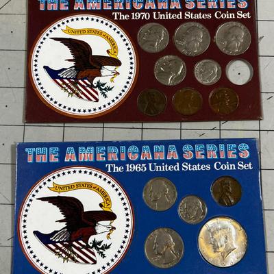 1965 and 1970 Circulated Coin Sets 