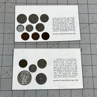 1965 and 1970 Circulated Coin Sets 